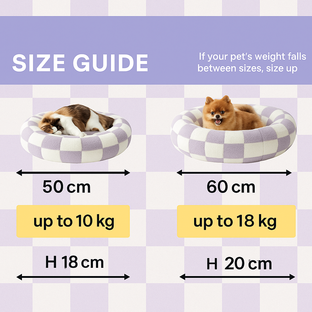 SnuggleNest Box Purple Calming Dog Bed