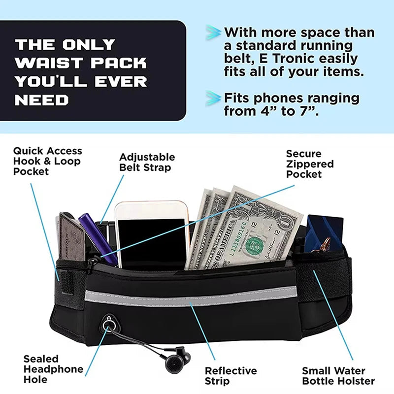FlexiFit Waist Bag Retractable Dog Leash