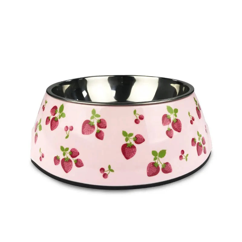 Strawberrys Design Dog Bowl