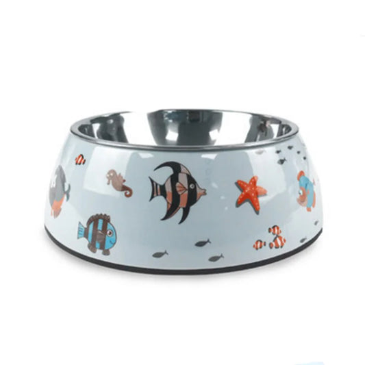 Fish Design Dog Bowl