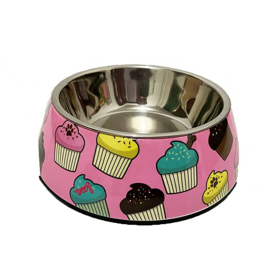 Cupe Cake Design Dog Bowl