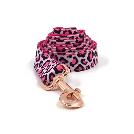 Pink Leopard Leash