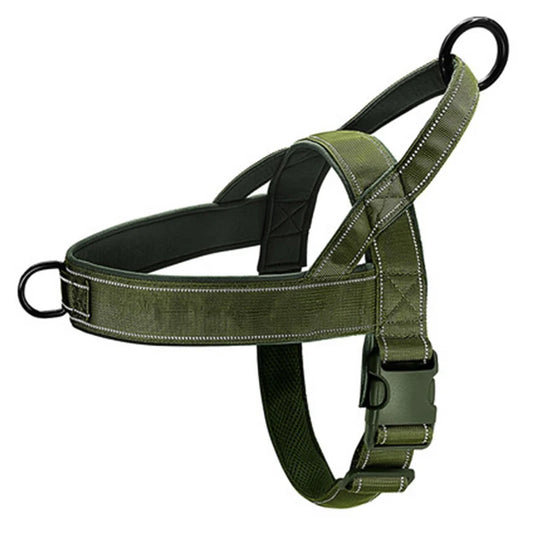 FlexiPaws Adjustable Pet Harness – Green