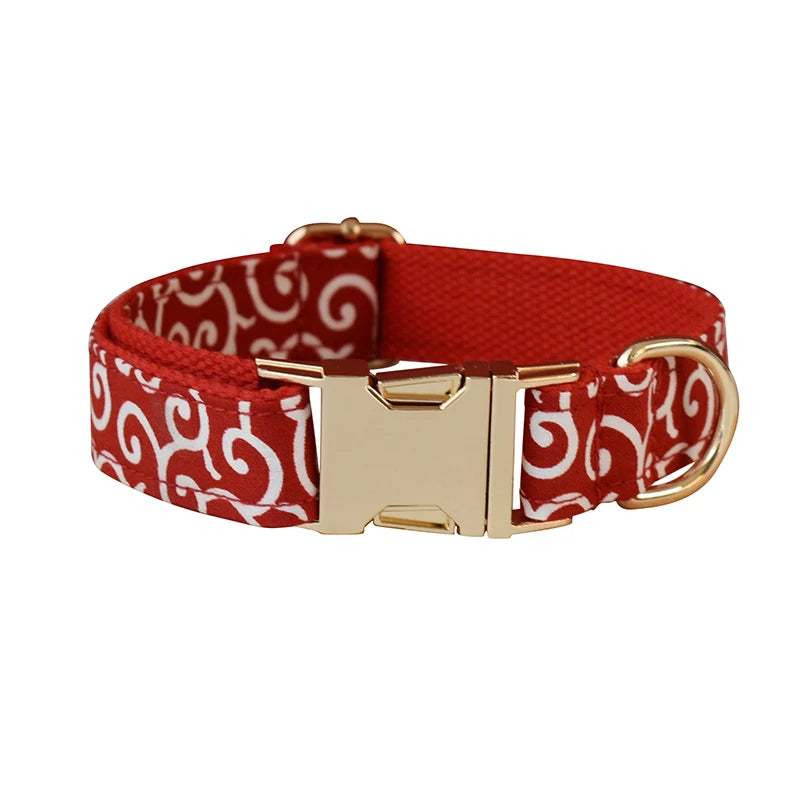 Funky Red Set Collar Leash