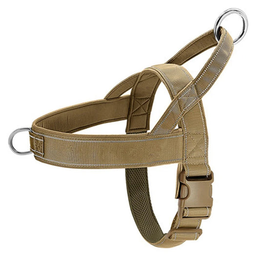 FlexiPaws Adjustable Pet Harness – Khaki
