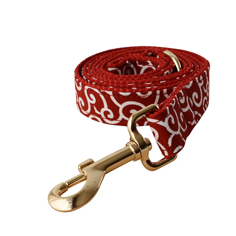 Funky Red Set Collar Leash