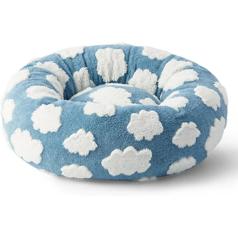 SnuggleNest Cloud Calming Dog Bed