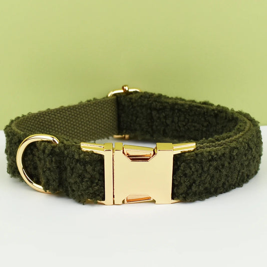 Teddy Green Dog Collar &amp; Leash Set for Dogs