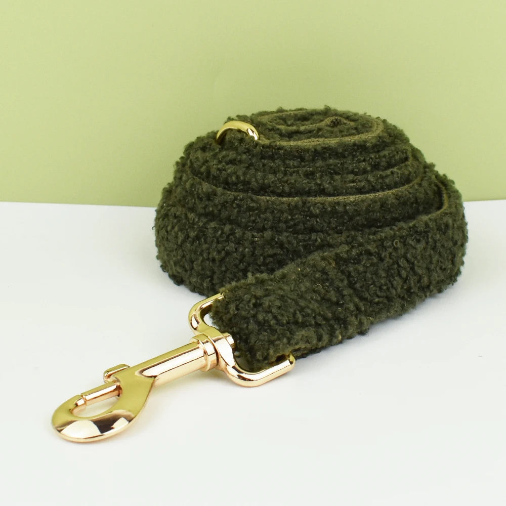 Teddy Green Dog Collar &amp; Leash Set for Dogs