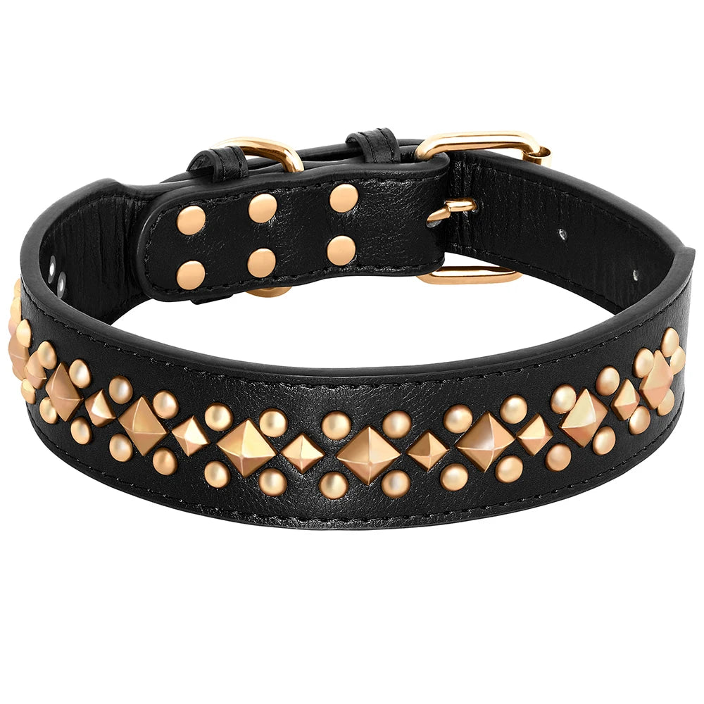 Black Studded Dog Collar