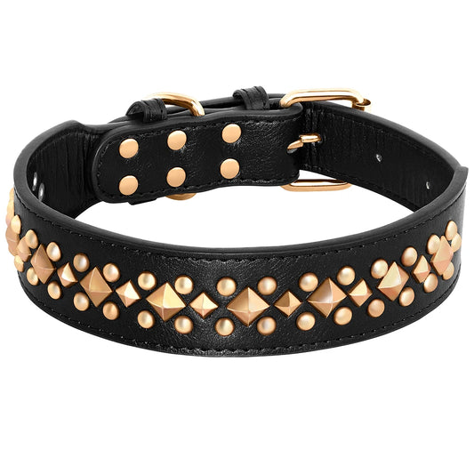 Black Studded Dog Collar