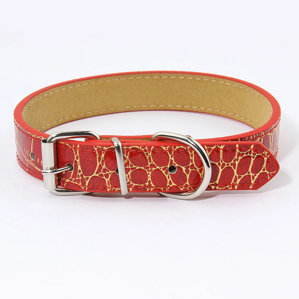 Zooomies Golden Croc Dog Collar