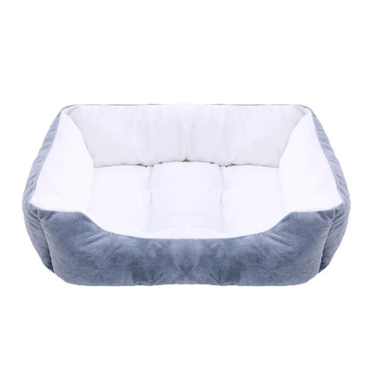 CozyDog Plush Pet Bed - Grey/White