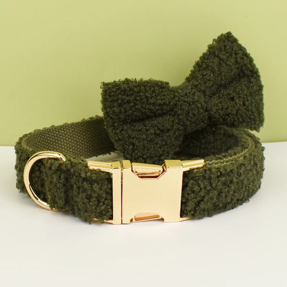Teddy Green Dog Collar &amp; Leash Set for Dogs