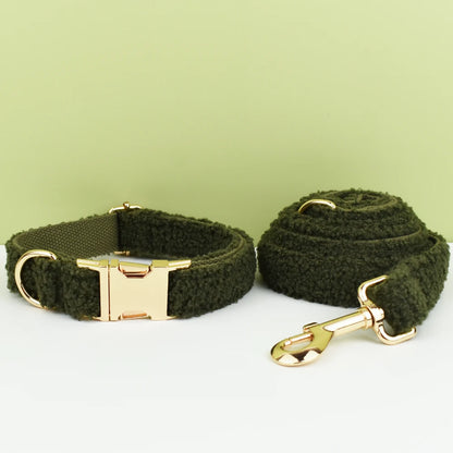 Teddy Green Dog Collar &amp; Leash Set for Dogs