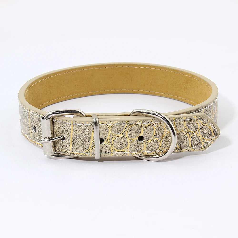 Zooomies Golden Croc Dog Collar