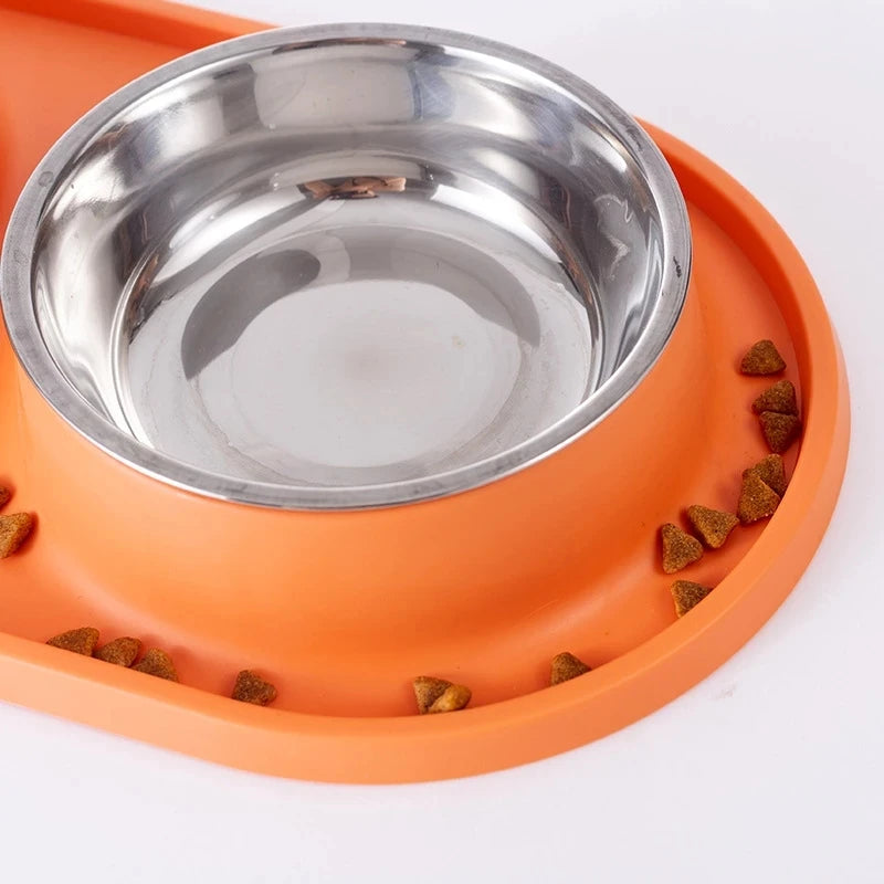 Slow Feed Dual Pet Bowl