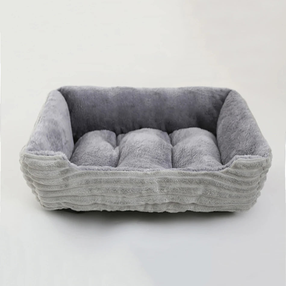 CozyDog Plush Pet Bed - Light Grey