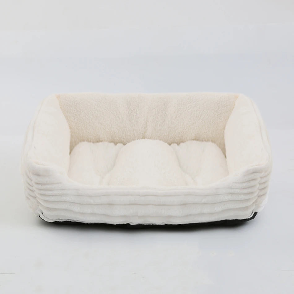 CozyDog Plush Pet Bed - White