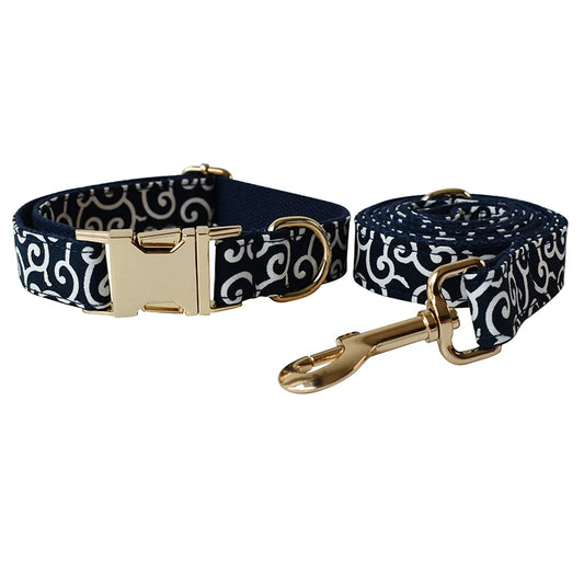 Funky Blue Set Collar Leash