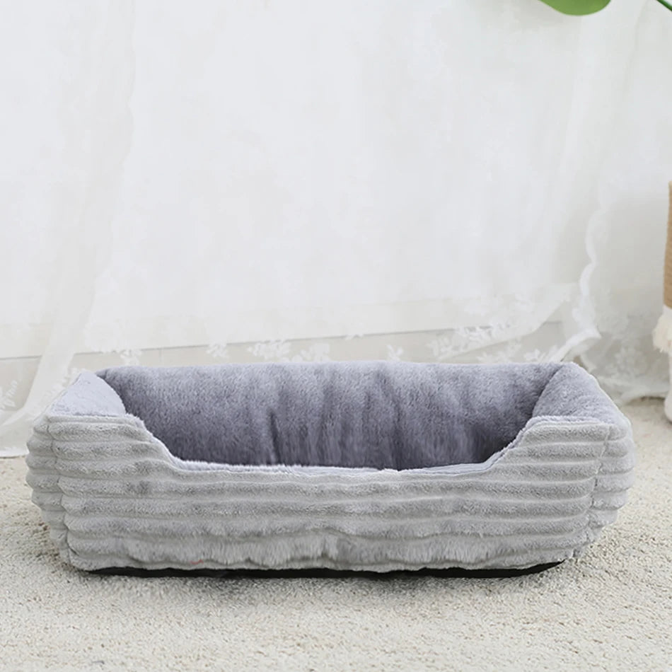 CozyDog Plush Pet Bed - Light Grey